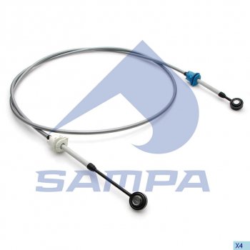 3 599 р. Трос VOLVO переключения КПП L=2750мм SAMPA SAMPA 033.229  с доставкой в г. Кемерово. Увеличить фотографию 1