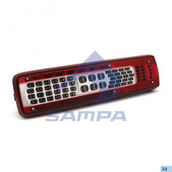 21 649 р. Фонарь задний VOLVO FH4 правый SAMPA SAMPA 034.349  с доставкой в г. Кемерово. Увеличить фотографию 1