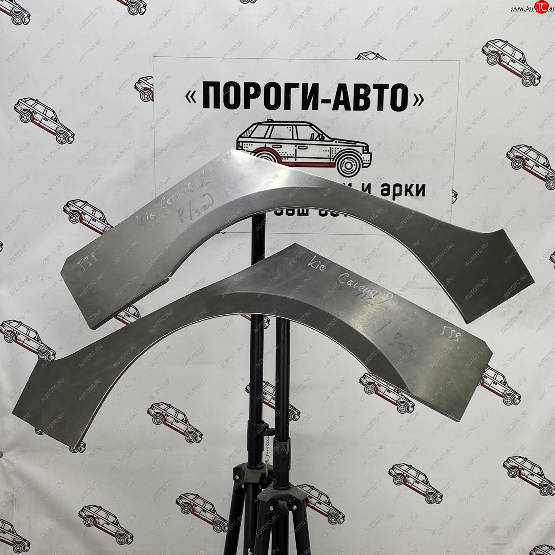 2 199 р. Ремонтные арки задних крыльев (Правая арка) Пороги-Авто  KIA Carens  UN (2006-2013) (холоднокатаная сталь 0,8мм)  с доставкой в г. Кемерово