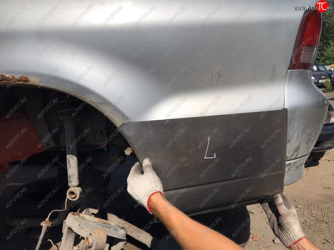 2 269 р. Mitsubishi Galant 8 ремонтные задние карманы  Пороги-Авто krddv-02  с доставкой в г. Кемерово