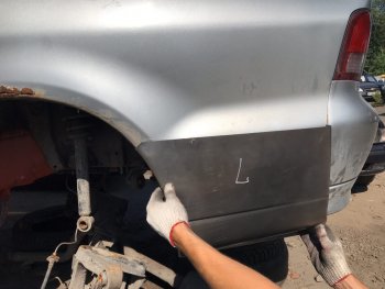 Mitsubishi Galant 8 ремонтные задние карманы  Пороги-Авто krddv-03