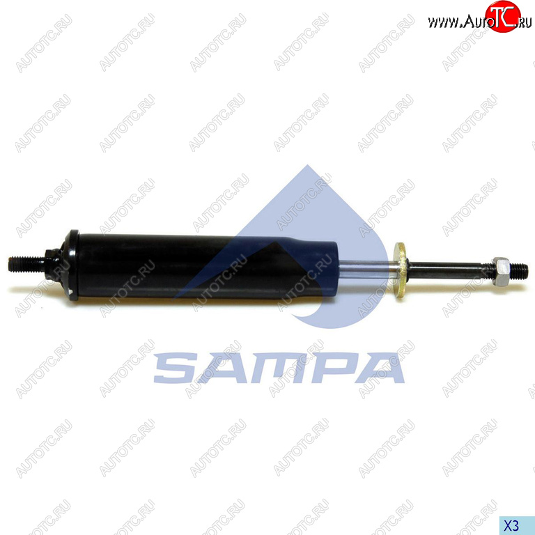 1 589 р. Амортизатор SCANIA 4 кабины передний (204303;45;1293;1225; I  I ) SAMPA SAMPA 040.216-01  с доставкой в г. Кемерово
