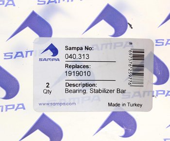 329 р. Втулка стабилизатора SCANIA 3,4,P,G,R series (39х77мм) SAMPA SAMPA 040.313  с доставкой в г. Кемерово. Увеличить фотографию 2