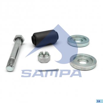 3 099 р. Ремкомплект SCANIA пальца рессоры задней SAMPA SAMPA 040.507  с доставкой в г. Кемерово. Увеличить фотографию 1