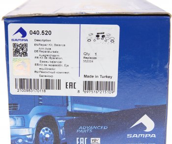 2 499 р. Ремкомплект SCANIA балансира SAMPA SAMPA 040.520  с доставкой в г. Кемерово. Увеличить фотографию 6