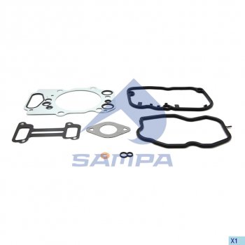 2 279 р. Прокладка двигателя SCANIA P,G,R,T series дв. DC13.103 комплект на одну ГБЦ SAMPA SAMPA 040.779  с доставкой в г. Кемерово. Увеличить фотографию 1