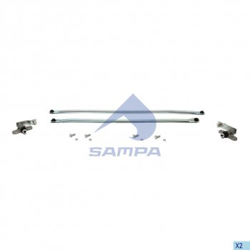 2 779 р. Тяга SCANIA 4 series трапеции стеклоочистителя комплект (2шарнира,2тяги) SAMPA SAMPA 040.842  с доставкой в г. Кемерово. Увеличить фотографию 1