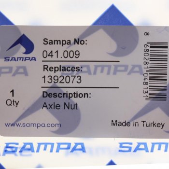 679 р. Гайка SCANIA ступицы задней правая (M82x2) SAMPA SAMPA 041.009  с доставкой в г. Кемерово. Увеличить фотографию 3