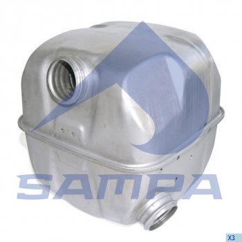 16 099 р. Глушитель SCANIA P,R series средняя часть SAMPA SAMPA 041.231  с доставкой в г. Кемерово. Увеличить фотографию 1