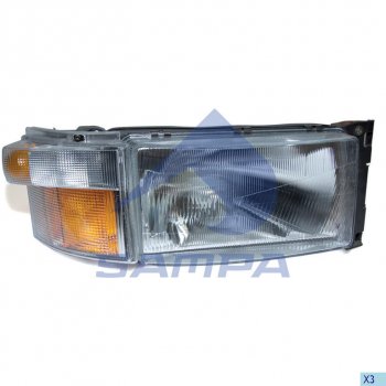 5 899 р. Фара SCANIA 4 series правая SAMPA SAMPA 042.057  с доставкой в г. Кемерово. Увеличить фотографию 1