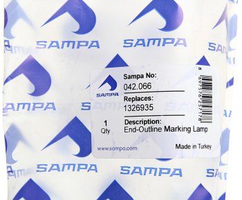 449 р. Фонарь габаритный SCANIA 4 series на крышу (белый) SAMPA SAMPA 042.066  с доставкой в г. Кемерово. Увеличить фотографию 4