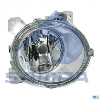 2 779 р. Фара противотуманная SCANIA 4,P,G,R,T series левая наружная SAMPA SAMPA 042.074  с доставкой в г. Кемерово. Увеличить фотографию 1