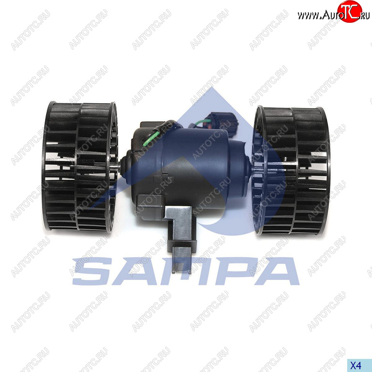 4 399 р. Мотор отопителя SCANIA 4 series (95-) в сборе с крыльчаткой SAMPA SAMPA 042.206  с доставкой в г. Кемерово
