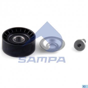 799 р. Ролик приводного ремня SCANIA P,G,R,T series обводной SAMPA SAMPA 042.273  с доставкой в г. Кемерово. Увеличить фотографию 1