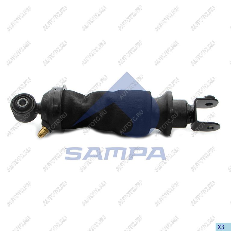 4 299 р. Амортизатор SCANIA кабины передний (пневмо) SAMPA SAMPA 043.113-01  с доставкой в г. Кемерово
