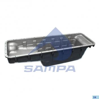 51 999 р. Поддон масляный SCANIA 4 series картера двигателя SAMPA SAMPA 043.132  с доставкой в г. Кемерово. Увеличить фотографию 1