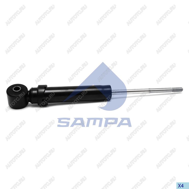 1 999 р. Амортизатор SCANIA 4,P,G,R,T series кабины задний (270322 12x91 14x50 IO) SAMPA SAMPA 044.067-01  с доставкой в г. Кемерово