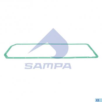 989 р. Прокладка SCANIA 4,G,P,R,T поддона масляного SAMPA SAMPA 044.395  с доставкой в г. Кемерово. Увеличить фотографию 1