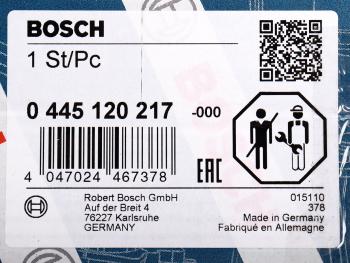 29 599 р. Форсунка MAN TGA,TGS,TGX дв.D2066,D2676 топливная BOSCH BOSCH 0445120217  с доставкой в г. Кемерово. Увеличить фотографию 6