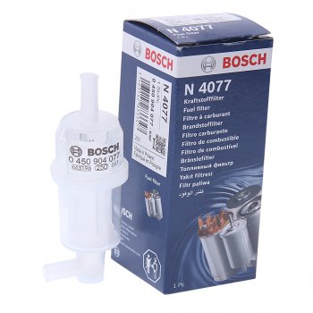 220 р. Фильтр топливный MERCEDES E (W124),G (W460,W463) BOSCH BOSCH 0450904077 BOSCH 0450904077  с доставкой в г. Кемерово. Увеличить фотографию 1