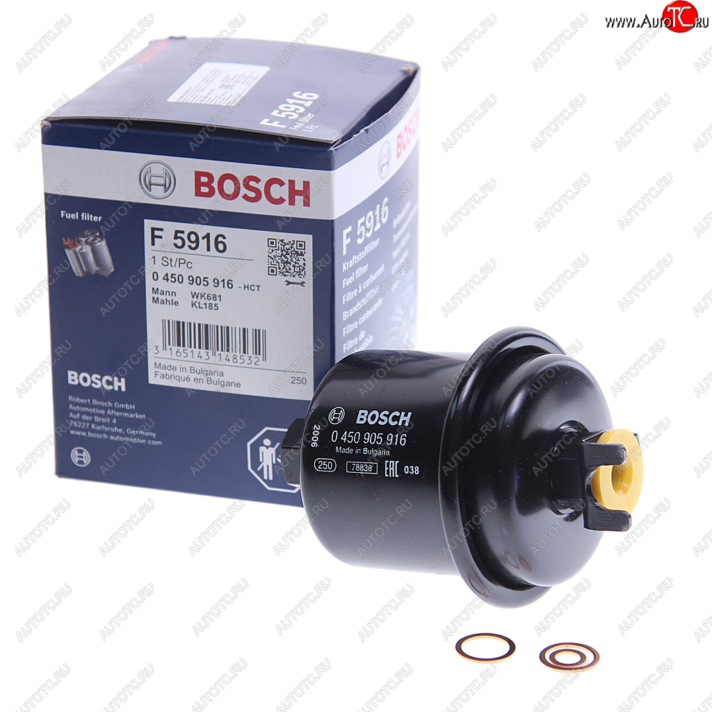 1 349 р. Фильтр топливный HONDA Accord (92-96),Civic (93-96),Legend (91-96) BOSCH BOSCH 0450905916  с доставкой в г. Кемерово