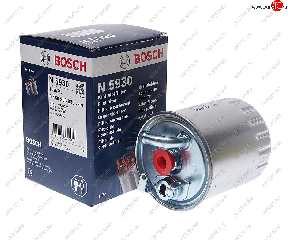 1 239 р. Фильтр топливный MERCEDES Sprinter (00-06),Vito (99-03) BOSCH BOSCH 0450905930  с доставкой в г. Кемерово