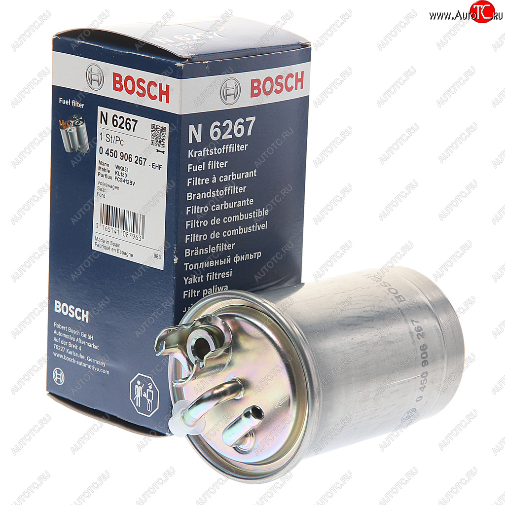 1 479 р. Фильтр топливный FORD Galaxy (95-00) BOSCH BOSCH 0450906267  с доставкой в г. Кемерово