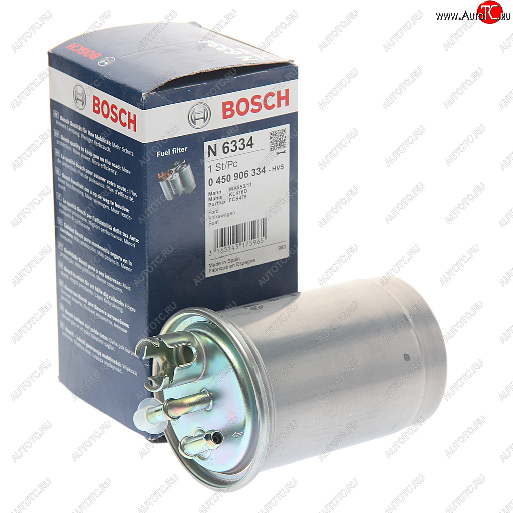 1 999 р. Фильтр топливный FORD Galaxy (95-06) VW Sharan (95-10) BOSCH BOSCH 0450906334  с доставкой в г. Кемерово