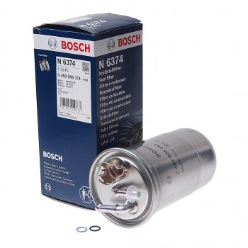 1 889 р. Фильтр топливный VW AUDI A4 (00-08) SKODA (1.9/2.0 TDI) FIAT Punto (94-99) (1.7 TD) BOSCH BOSCH 0450906374 BOSCH 0450906374  с доставкой в г. Кемерово. Увеличить фотографию 1
