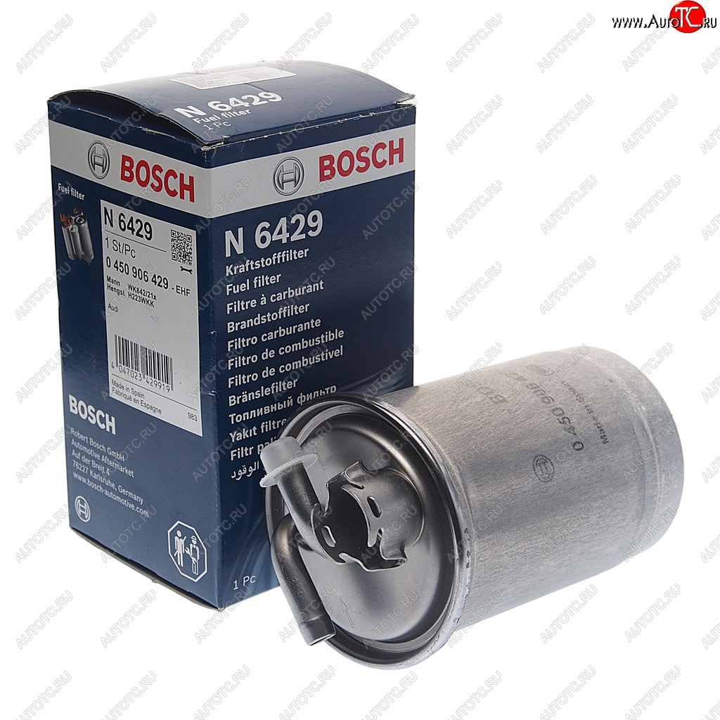 1 989 р. Фильтр топливный AUDI A6 BOSCH BOSCH 0450906429 BOSCH 0450906429  с доставкой в г. Кемерово