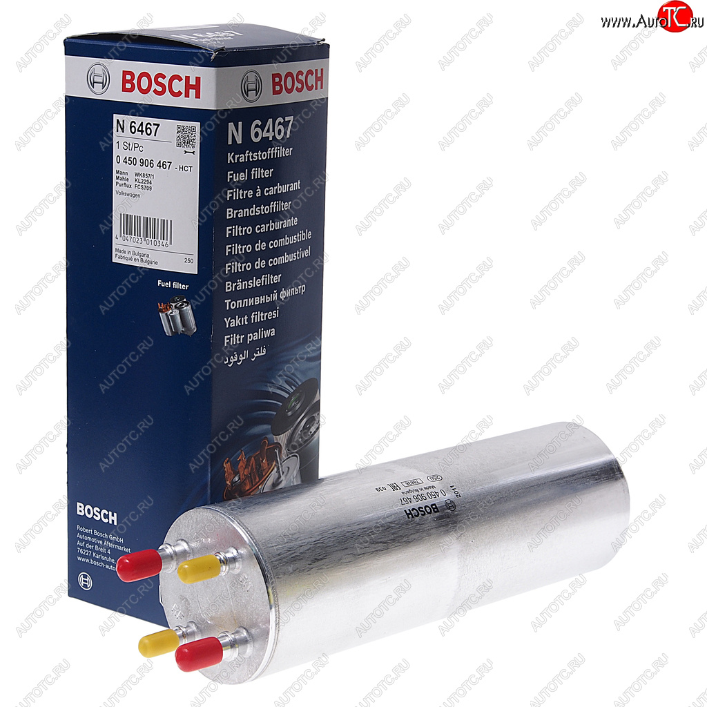 3 299 р. Фильтр топливный VW T5 (03-),Touareg (03-) (TDI) BOSCH BOSCH 0450906467 BOSCH 0450906467  с доставкой в г. Кемерово
