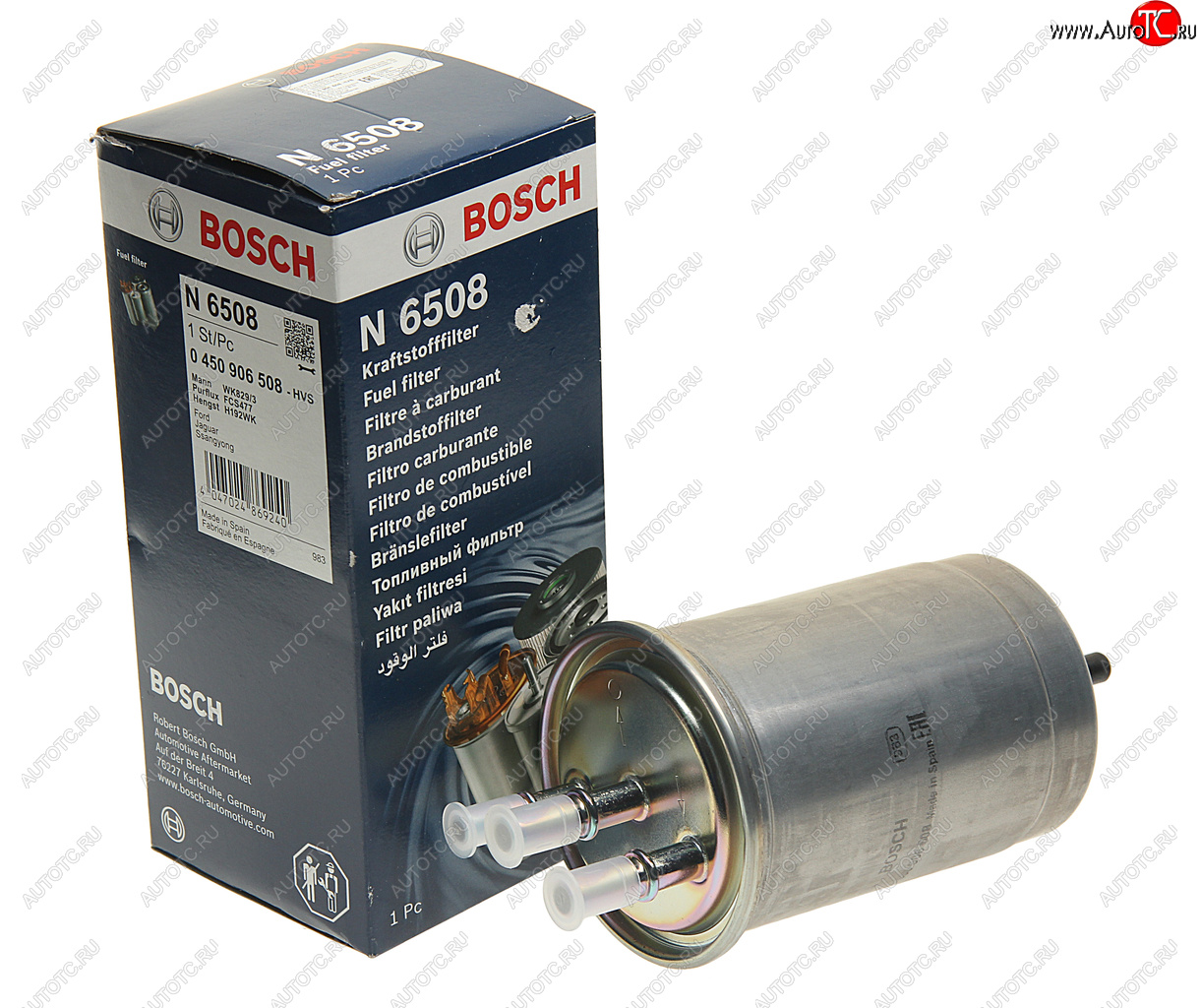 2 349 р. Фильтр топливный FORD Focus (98-04),Mondeo (01-07) BOSCH BOSCH 0450906508  с доставкой в г. Кемерово
