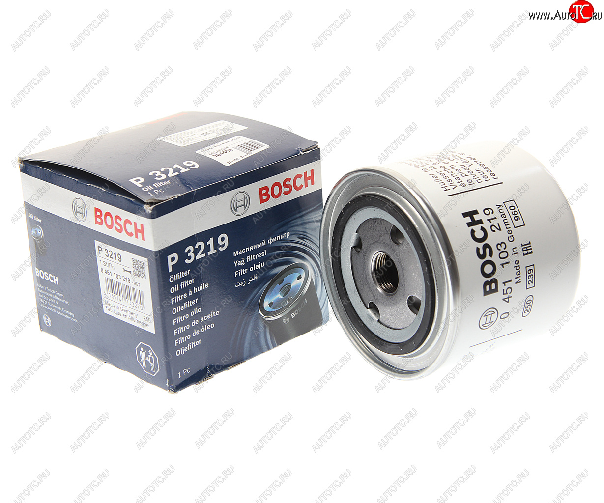 629 р. Фильтр масляный BOSCH BOSCH 0451103219  с доставкой в г. Кемерово