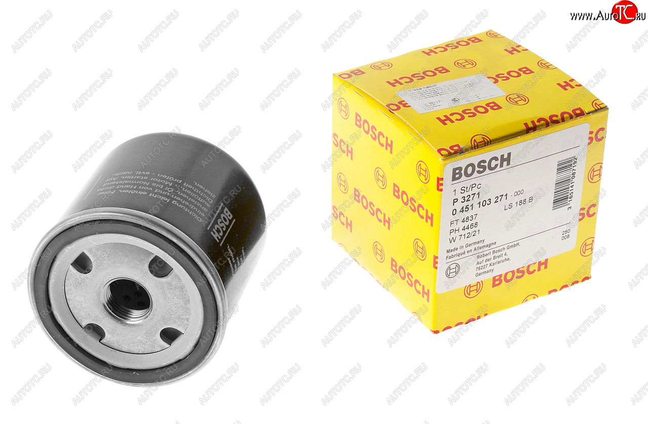 919 р. Фильтр масляный ГАЗ-31105 (дв.CHRYSLER) BOSCH BOSCH 0451103271  с доставкой в г. Кемерово