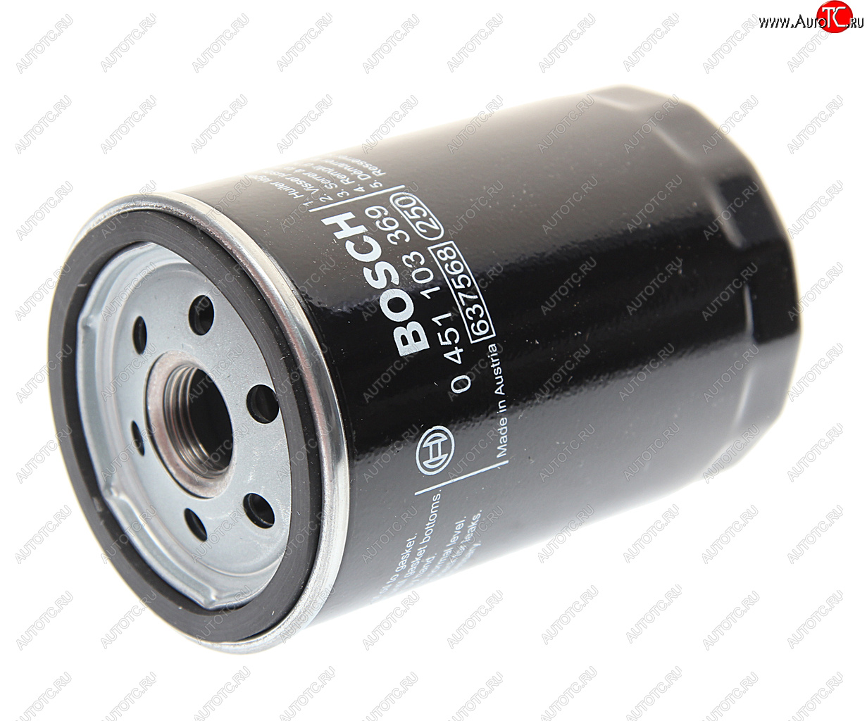 749 р. Фильтр масляный JAGUAR S-Type (2.53.0 V6),XJ6 (3.0),X-Type (2.02.53.0 V6) BOSCH BOSCH 0451103369  с доставкой в г. Кемерово