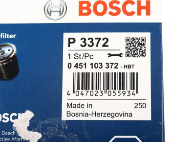 619 р. Фильтр масляный MITSUBISHI Lancer 10 (09-) (1.5) BOSCH BOSCH 0451103372 BOSCH 0451103372  с доставкой в г. Кемерово. Увеличить фотографию 4
