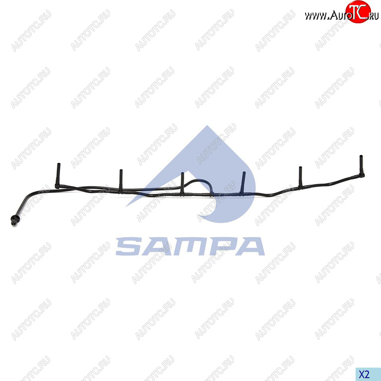 2 259 р. Трубка топливная SCANIA P,G,R,T series (для прокачки) SAMPA SAMPA 045.198  с доставкой в г. Кемерово