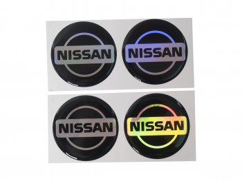 266 р. Эмблема диска колесного NISSAN (6см) комплект 4шт. AUTOSTICKERS 04683041711  с доставкой в г. Кемерово. Увеличить фотографию 1