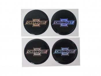 264 р. Эмблема диска колесного CHEVROLET (6см) комплект 4шт. AUTOSTICKERS 04684041728  с доставкой в г. Кемерово. Увеличить фотографию 1