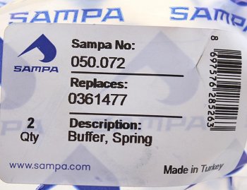 159 р. Отбойник DAF рессоры SAMPA SAMPA 050.072  с доставкой в г. Кемерово. Увеличить фотографию 3