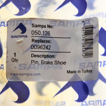 369 р. Палец DAF колодки тормозной(32x100.5) SAMPA SAMPA 050.126  с доставкой в г. Кемерово. Увеличить фотографию 3