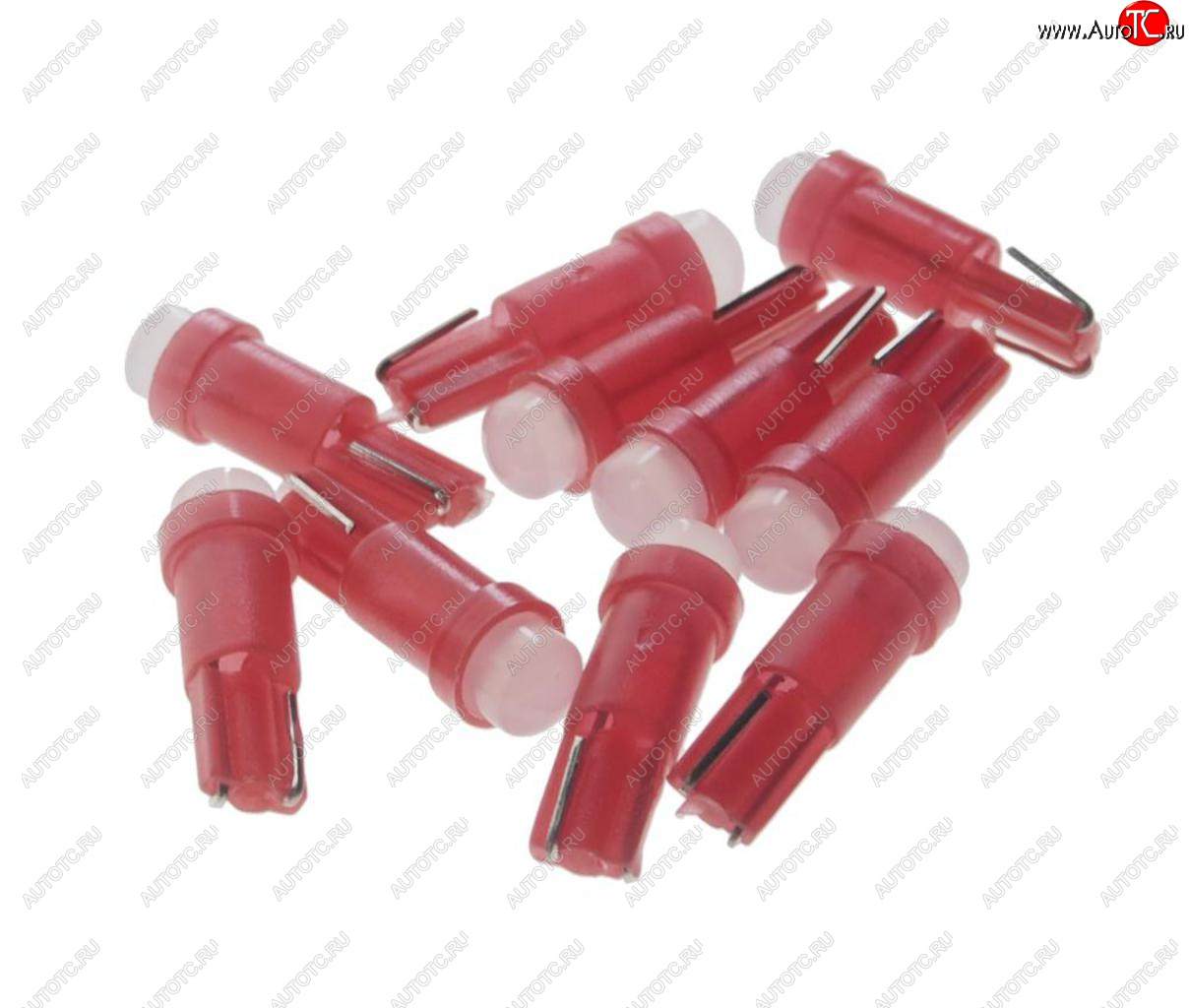 10 р. Лампа светодиодная 12V T5 W2x4.6d COB Red MEGA ELECTRIC MEGA ELECTRIC 05012r  с доставкой в г. Кемерово