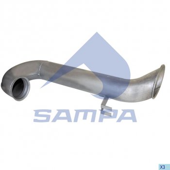 7 499 р. Труба выхлопная глушителя DAF SAMPA SAMPA 050.435  с доставкой в г. Кемерово. Увеличить фотографию 1