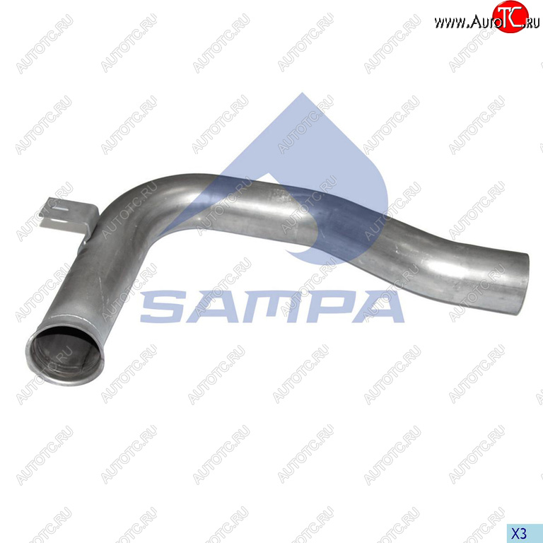 6 849 р. Труба приемная глушителя DAF 95XF SAMPA SAMPA 050.466  с доставкой в г. Кемерово