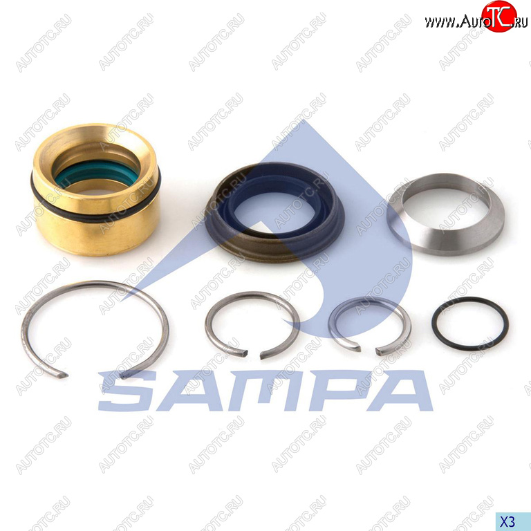 1 289 р. Ремкомплект DAF цилиндра подъема кабины SAMPA SAMPA 050.586  с доставкой в г. Кемерово