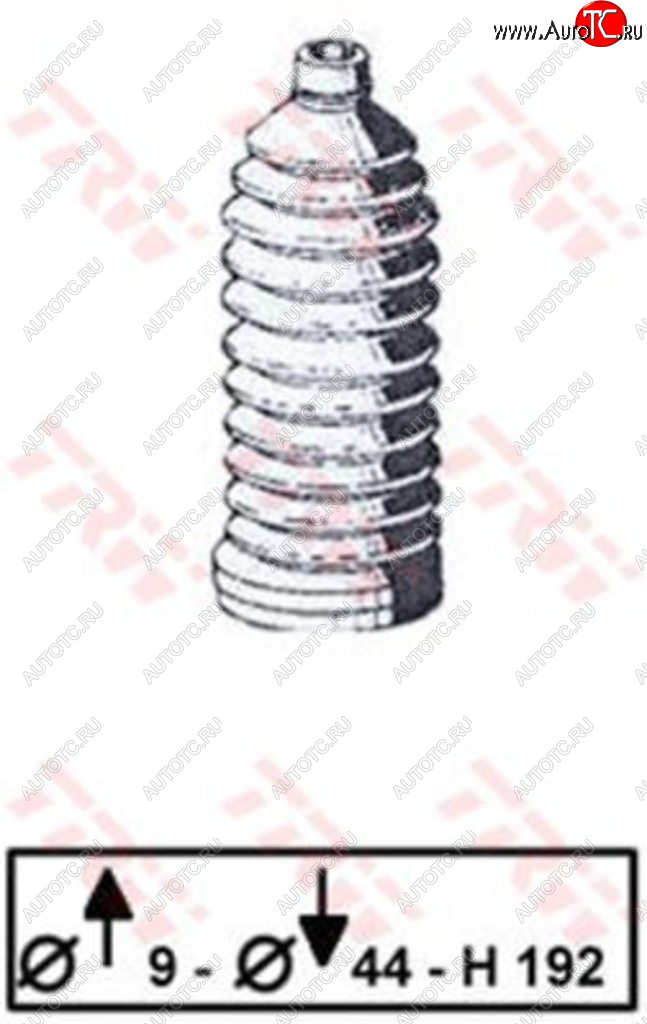389 р. Пыльник VW Passat (88-) рейки рулевой (без хомутов) FEBI FEBI 05067  с доставкой в г. Кемерово
