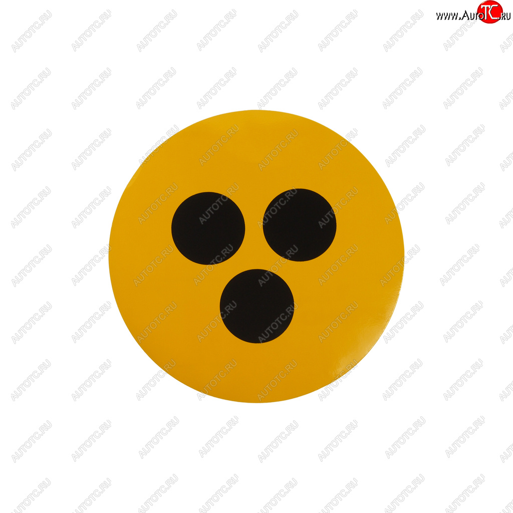 58 р. Наклейка-знак виниловая Глухой водитель d=16см AUTOSTICKERS AUTOSTICKERS 05071046051  с доставкой в г. Кемерово