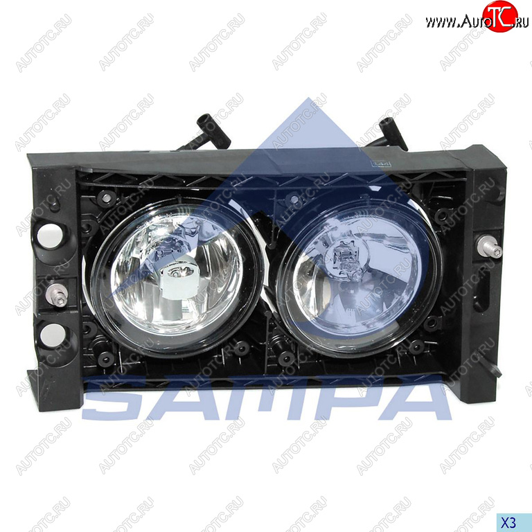 4 099 р. Фара противотуманная DAF XF95,CF65,CF75,CF85,LF45,LF55 левая SAMPA SAMPA 051.086  с доставкой в г. Кемерово