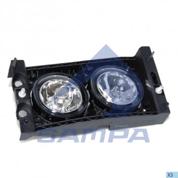 3 689 р. Фара противотуманная DAF XF95,CF65,CF75,CF85,LF45,LF55 правая SAMPA SAMPA 051.087  с доставкой в г. Кемерово. Увеличить фотографию 1