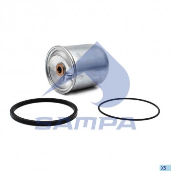 1 799 р. Фильтр масляный DAF 75CF,85CF,95XF центрифуга (втулки 14мм) SAMPA SAMPA 051.302-01  с доставкой в г. Кемерово. Увеличить фотографию 1
